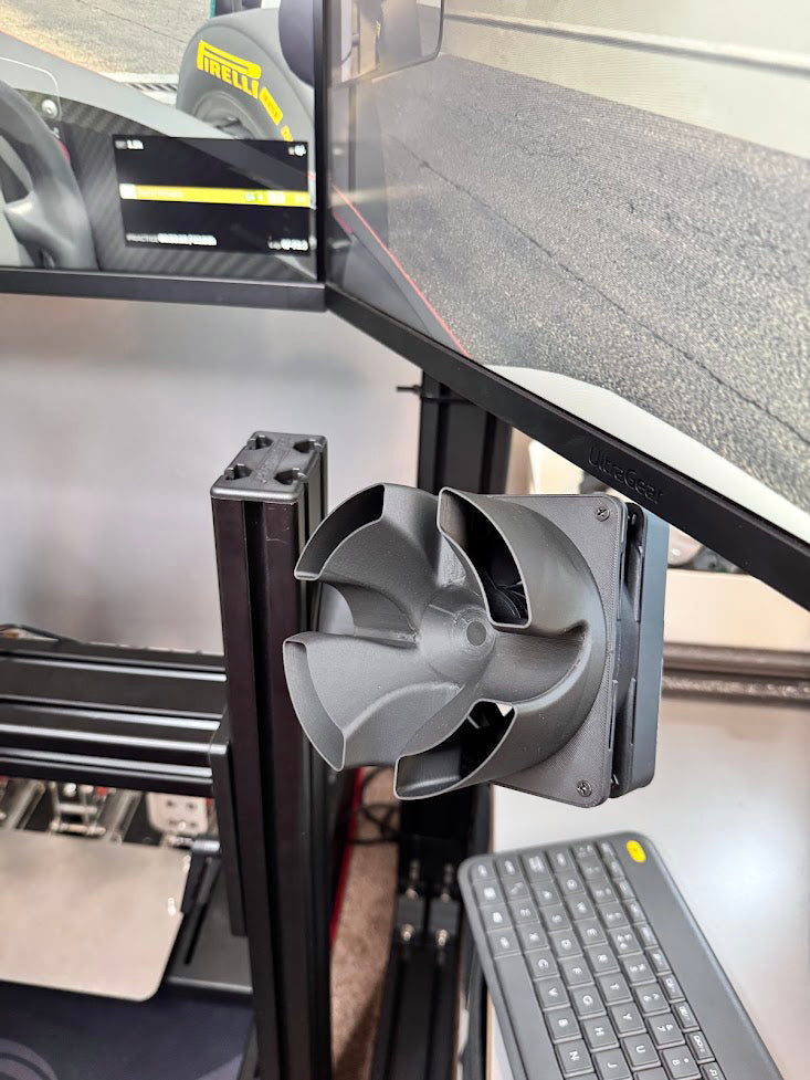 Sim Racing Wind Simulator Kit – Dual Fan, SimHub Compatible