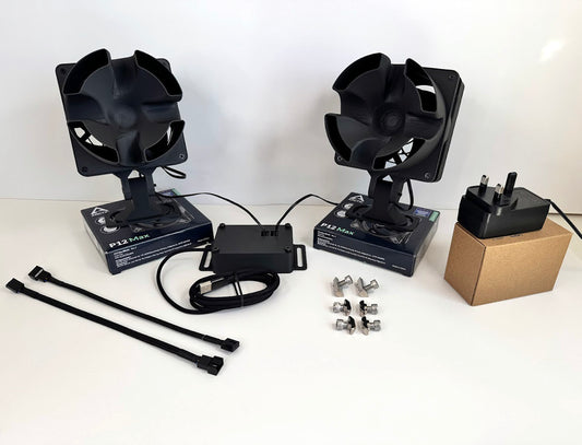 Sim Racing Wind Simulator Kit – Dual Fan, SimHub Compatible